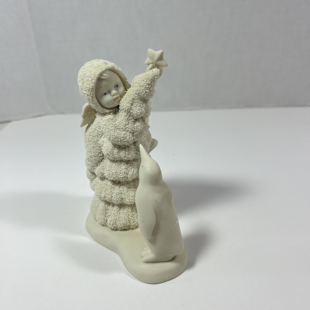 snowbabies friendship club "you Better Watch Out" Dept 56 Penguin Tree Star